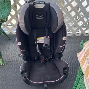Evenflo Black and Pink Child Car Seat